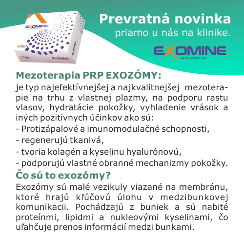 Mesotherapy PRP EXOSOMES, Slovakia